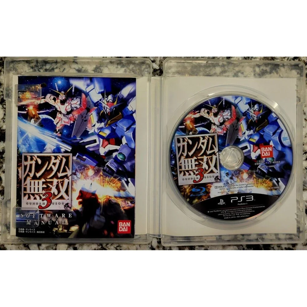 SONY PLAYSTATION 3 PS3: GUNDAM MUSOU 3 (Japanese),CIB,MANUAL, FAST SHIPPING